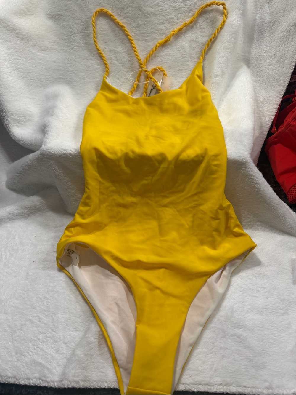 NWT Bikinishe Yellow One Piece Swimsuit Large
